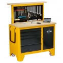 Work Bench with Hydraulic Operated Tool Bar